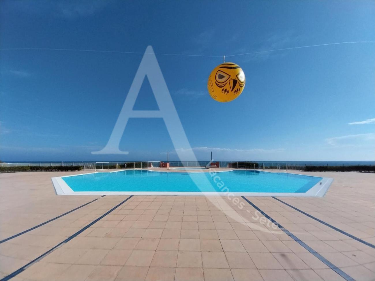 Studio 4 Pers, Pkg, 1Ere Ligne Mer, Piscine, Tennis Sète Eksteriør billede