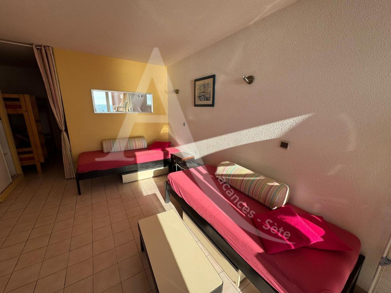 Studio 4 Pers, Pkg, 1Ere Ligne Mer, Piscine, Tennis Sète Eksteriør billede